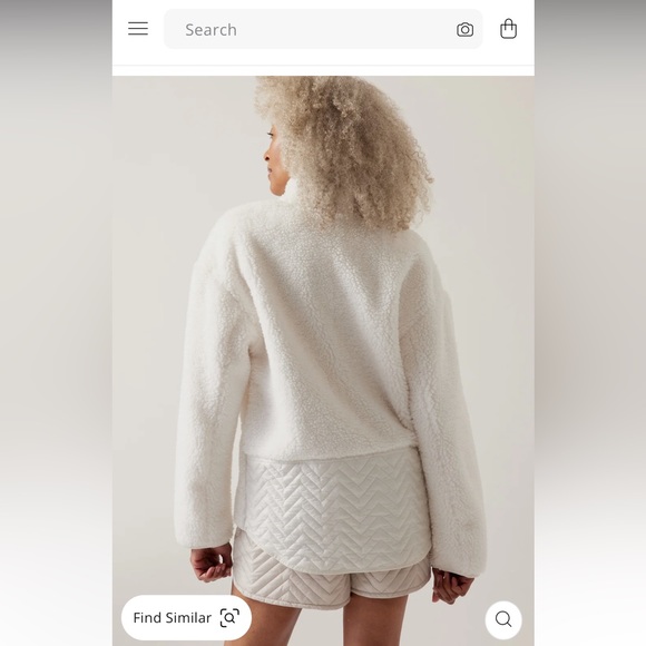 Athleta Sweaters - Athleta  Cozy Sherpa Snap sweatshirt